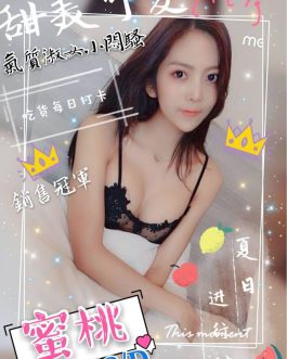 新竹定點茶 – 蜜桃 24歲 D罩杯 4600 清純小公主 甜美療癒