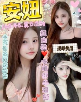台中定點茶 – 安妞 22歲 D罩杯 3900 害羞清純女神 摸一下敏感爆