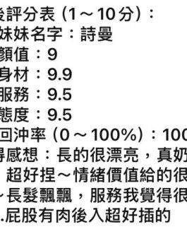 桃園定點茶 – 詩曼 20歲 G罩杯 2600 可愛害羞女神 甜美療癒