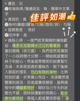 桃園定點茶 – 雪瑩 23歲 E罩杯 3200 氣質美女笑容迷人